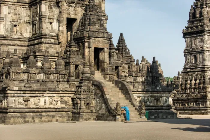 Framed Print : Scale of Prambanan Temple Framed Print : Scale of Prambanan Temple