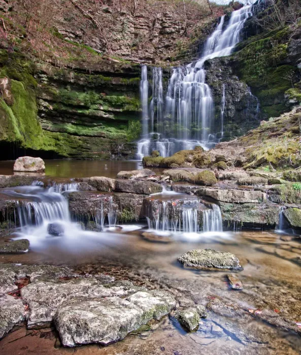 Framed Print : Scaleber Force Waterfall, West Yorkshire