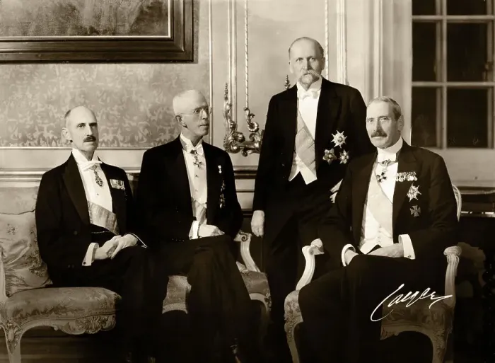 Framed Print : Scandinavian Leaders Seated Formal Dress Framed Print : Scandinavian Leaders Seated Formal Dress