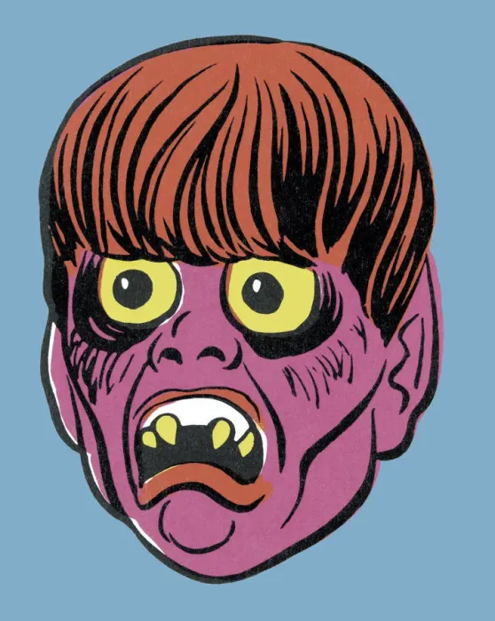 Framed Print : Scary Face Framed Print : Scary Face