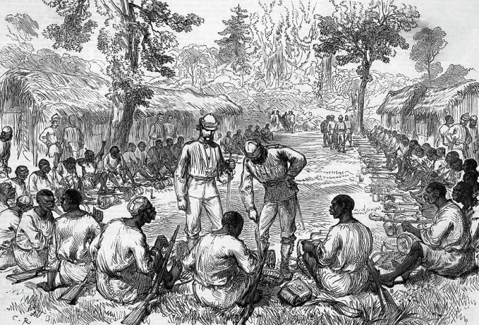 Framed Print : Scene From The Ashanti War -- Illus Framed Print : Scene From The Ashanti War -- Illus