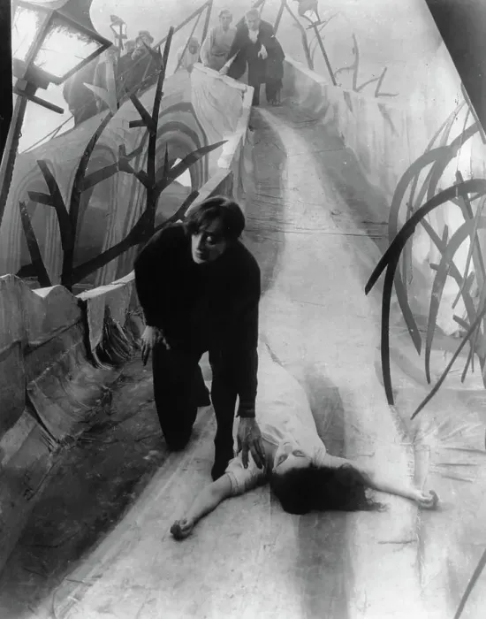 Framed Print : Scene from The Cabinet of Dr. Caligari Framed Print : Scene from The Cabinet of Dr. Caligari
