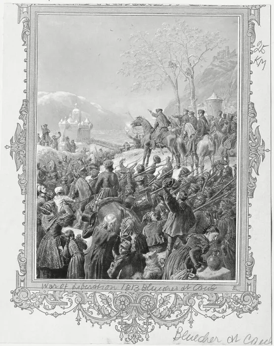 Framed Print : Scene with Citizens Gathered Near Castle Framed Print : Scene with Citizens Gathered Near Castle