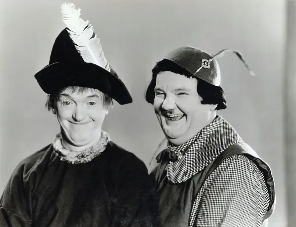 Laurel and Hardy in Babes in Toyland Print, 1934. Art Prints