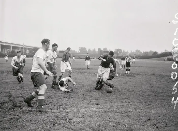 Framed Print : Scene During Liverpool Reds-American Soccer League All-Star Contest