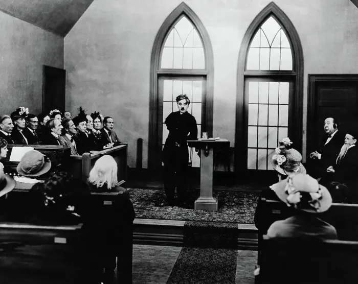Framed Print : Scene from The Pilgrim Framed Print : Scene from The Pilgrim