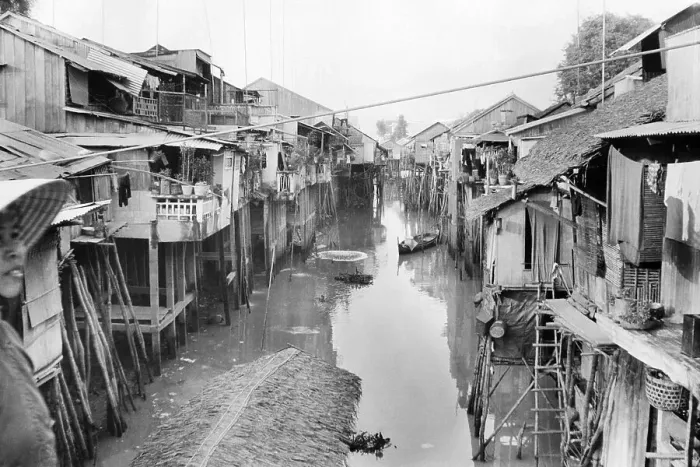 Framed Print : Scene of Squalid Living Area in Village Framed Print : Scene of Squalid Living Area in Village