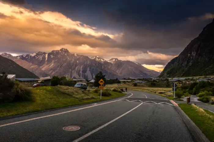 Framed Print : The Scenery of Village in Mount Cook, New Zealand Framed Print : The Scenery of Village in Mount Cook, New Zealand