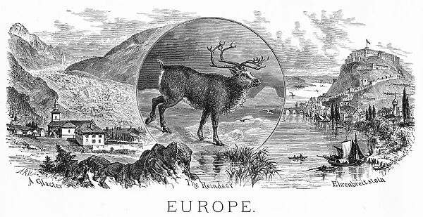 Scenes of Europe engraving 1883