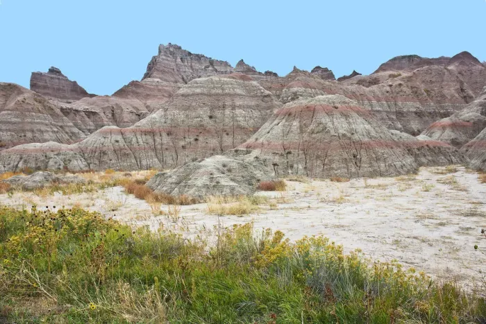 Framed Print : Scenic landscape of Cedar Pass Area in Badlands National Park, South Dakota, USA Framed Print : Scenic landscape of Cedar Pass Area in Badlands National Park, South Dakota, USA