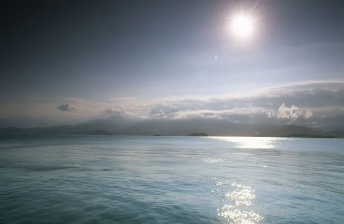 Framed Print : Scenic Portrait of the Sun Over the Atlantic Ocean