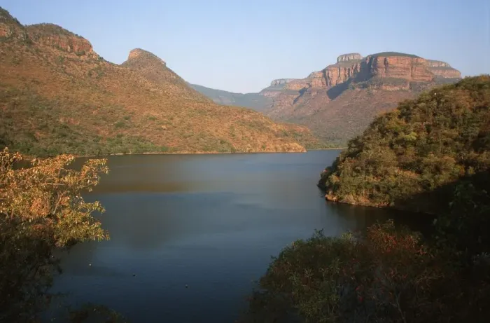 Framed Print : Scenic View of the Blydepoort Dam