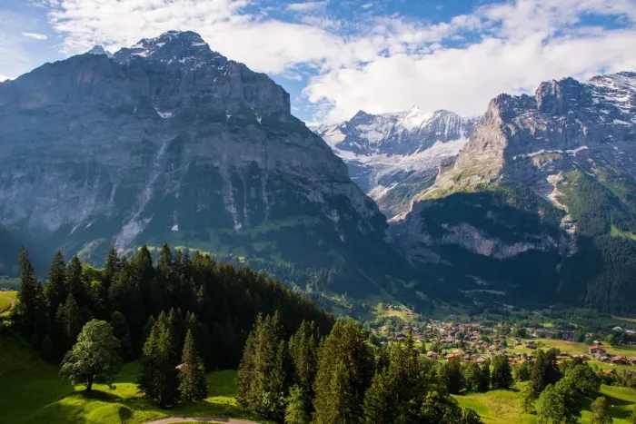 Framed Print : Scenic view of Grindelwald-First, Switzerland