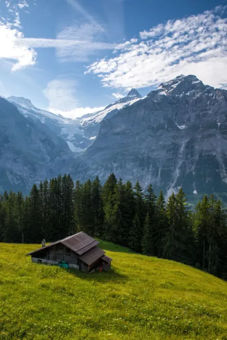 Framed Print : Scenic view of Grindelwald-First, Switzerland Framed Print : Scenic view of Grindelwald-First, Switzerland