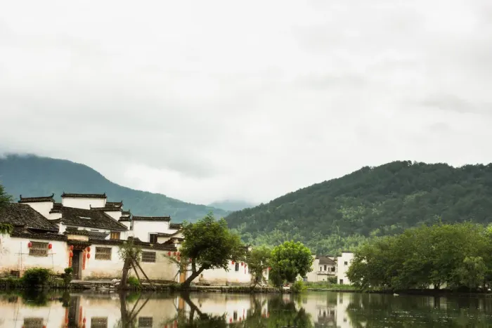 Framed Print : Scenic view of Hongcun Ancient Village, Huangshan City, Anhui Province, China Framed Print : Scenic view of Hongcun Ancient Village, Huangshan City, Anhui Province, China