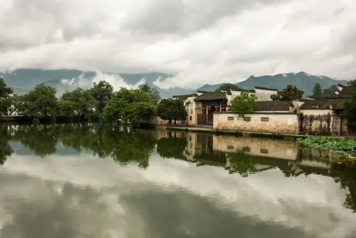 Framed Print : Scenic view of Hongcun Ancient Village, Huangshan City, Anhui Province, China Framed Print : Scenic view of Hongcun Ancient Village, Huangshan City, Anhui Province, China
