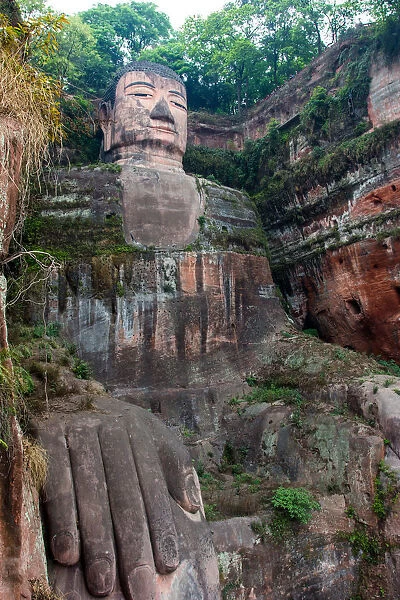 Scenic view of Leshan Giant Buddha, Sichuan, China