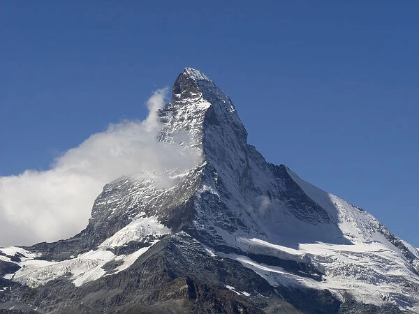 Scenic view of Matterhorn, Sunnegga, Zermatt, Valais Canton, Switzerland