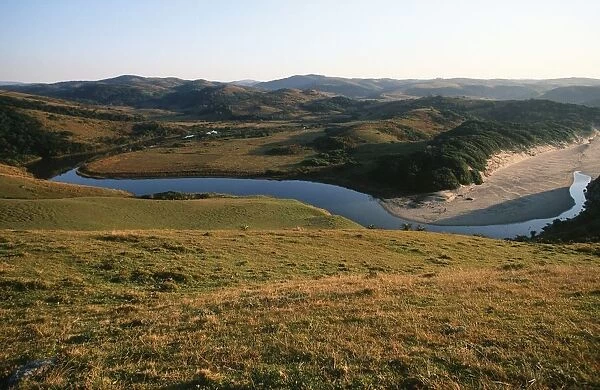 Scenic View of the Meandering Landilie River