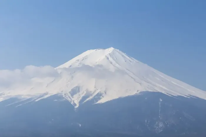 Framed Print : Scenic view of Mount Fuji against clear blue sky