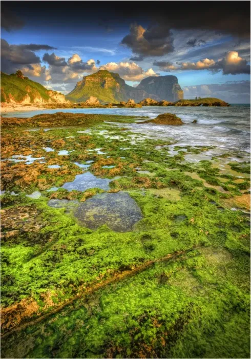Framed Print : Scenically beautiful and a world heritage designated location, Lord Howe Island lies between the South Pacific ocean and the Tasman sea off the coast of New South Wales, Australia Framed Print : Scenically beautiful and a world heritage designated location, Lord Howe Island lies between the South Pacific ocean and the Tasman sea off the coast of New South Wales, Australia