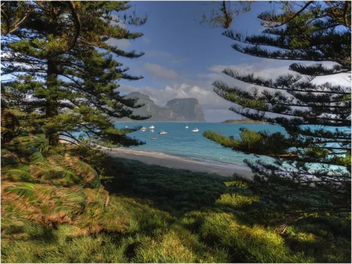 Framed Print : Scenically beautiful and a world heritage designated location, Lord Howe Island lies between the South Pacific ocean and the Tasman sea off the coast of New South Wales, Australia Framed Print : Scenically beautiful and a world heritage designated location, Lord Howe Island lies between the South Pacific ocean and the Tasman sea off the coast of New South Wales, Australia
