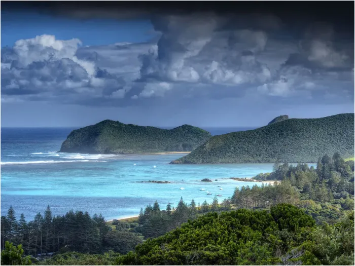 Framed Print : Scenically beautiful and a world heritage designated location, Lord Howe Island lies between the South Pacific ocean and the Tasman sea off the coast of New South Wales, Australia Framed Print : Scenically beautiful and a world heritage designated location, Lord Howe Island lies between the South Pacific ocean and the Tasman sea off the coast of New South Wales, Australia
