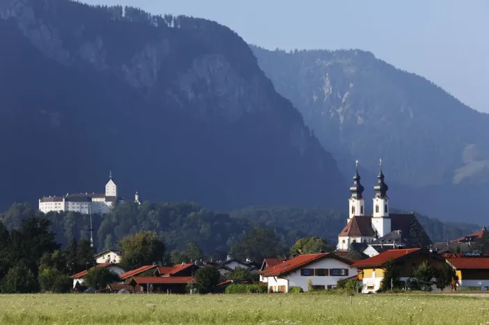 Framed Print : Schloss Hohenaschau Castle, Parish Church of Aschau in Chiemgau, Upper Bavaria, Bavaria, Germany, Europe, PublicGround Framed Print : Schloss Hohenaschau Castle, Parish Church of Aschau in Chiemgau, Upper Bavaria, Bavaria, Germany, Europe, PublicGround