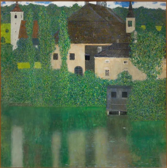 Framed Print : Schloss Kammer On Lake Attersee I