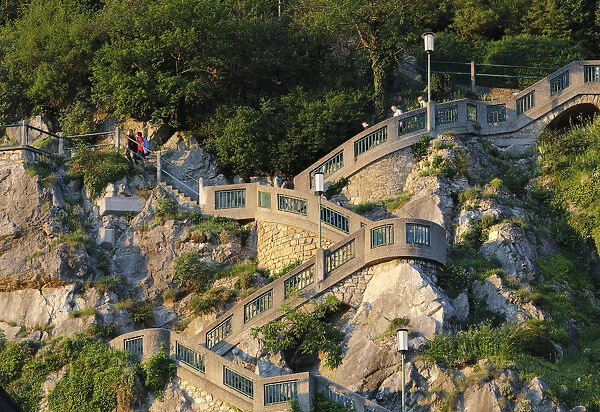 Schlossbergstiege, castle hill stairs, Graz, Styria, Austria, Europe, PublicGround