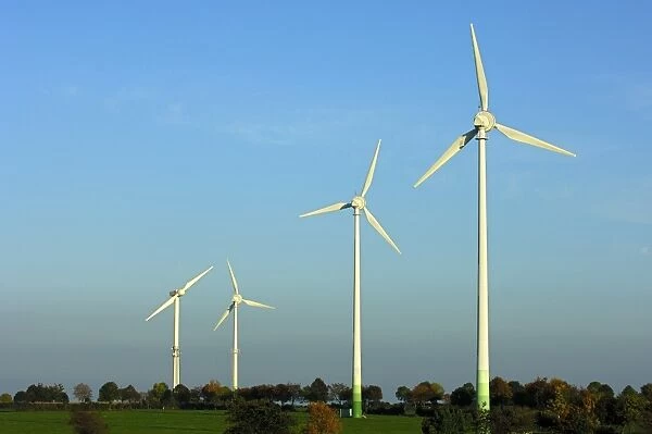 Schmidt wind farm, Eifel mountain range, North Rhine-Westphalia, Germany, Europe
