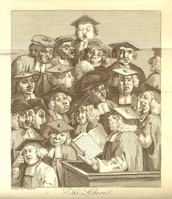 Framed Print : Scholars at a Lecture (William Hogarth) Framed Print : Scholars at a Lecture (William Hogarth)