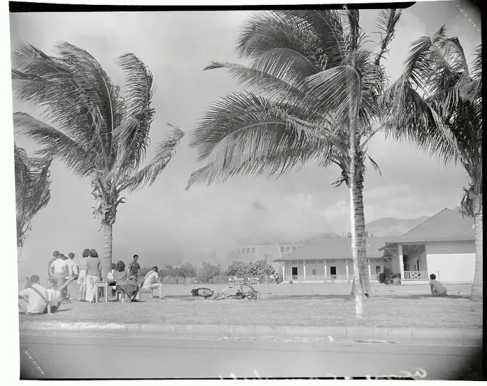 Framed Print : School Building on Fire Framed Print : School Building on Fire