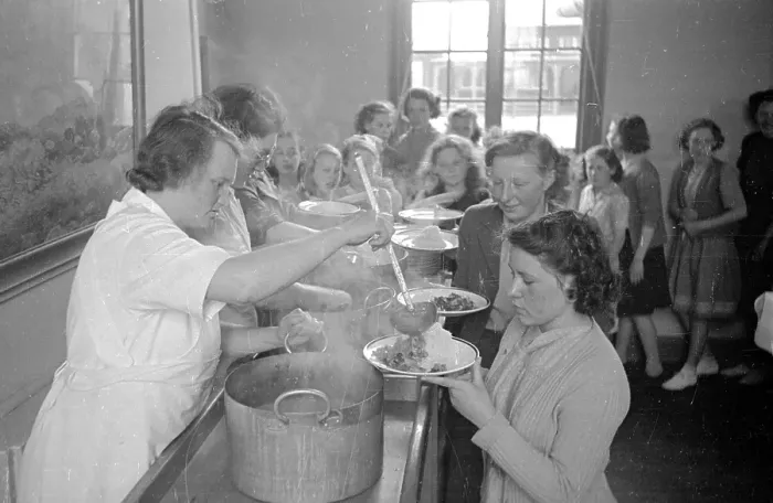 Framed Print : School Dinners Framed Print : School Dinners