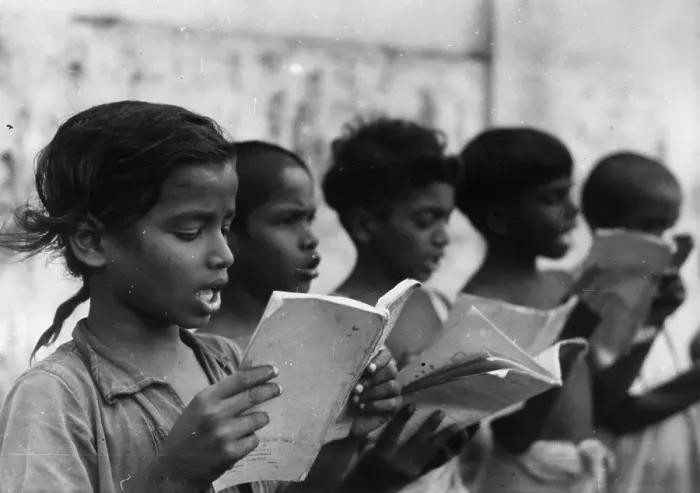Framed Print : School Singers