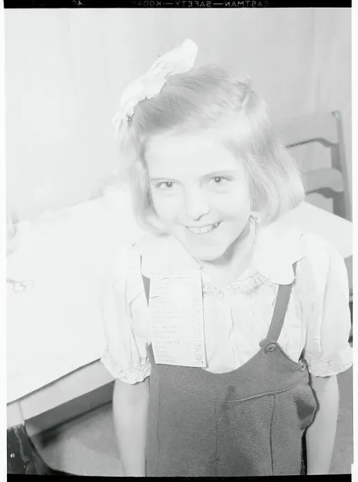 Framed Print : Schoolgirl Participating in Nutritional Study Framed Print : Schoolgirl Participating in Nutritional Study