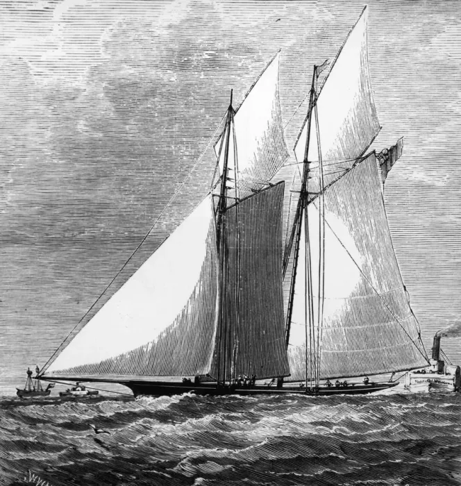Framed Print : Schooner Yacht Livonia