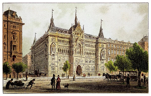 Schottenring. Atonement. Instead of the ring theater, which was burned on December 8, 1881
