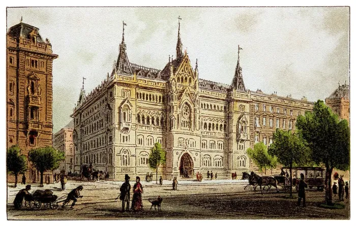 Framed Print : Schottenring. Atonement. Instead of the ring theater, which was burned on December 8, 1881 Framed Print : Schottenring. Atonement. Instead of the ring theater, which was burned on December 8, 1881