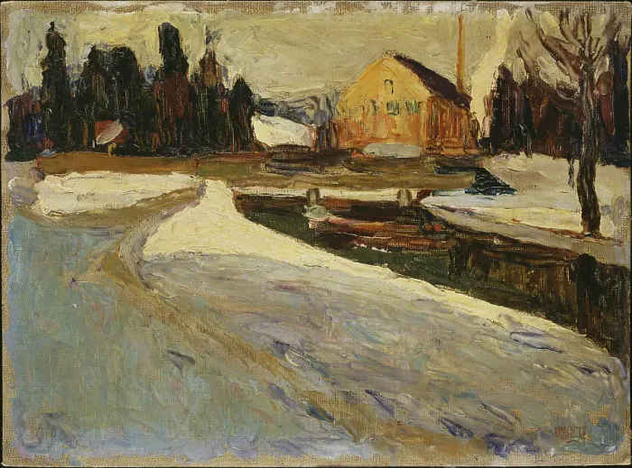Framed Print : Schwabing, Winter Sun, 1901. Found in the Collection of the Musée national d'art moderne Framed Print : Schwabing, Winter Sun, 1901. Found in the Collection of the Musée national d'art moderne