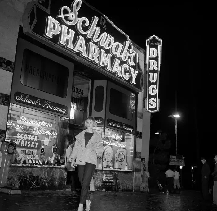 Framed Print : Schwab's Pharmacy Framed Print : Schwab's Pharmacy