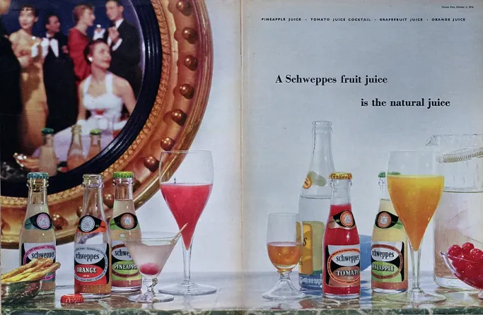 Framed Print : Schweppes Fruit Juices Framed Print : Schweppes Fruit Juices