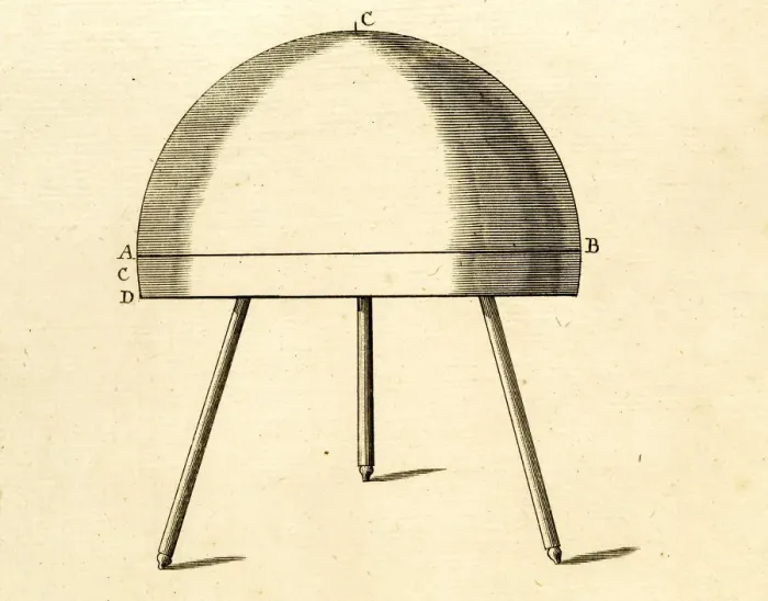 Framed Print : Scientific equipment 18th century engraving Framed Print : Scientific equipment 18th century engraving