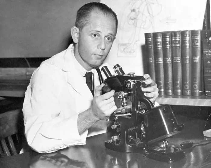 Framed Print : Scientist Using Microscope Framed Print : Scientist Using Microscope