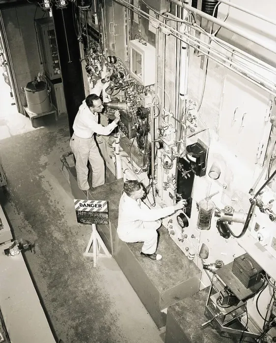 Framed Print : Scientist Work on Atomic Research Framed Print : Scientist Work on Atomic Research