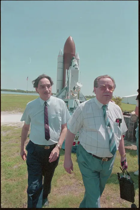 Framed Print : Scientists Strolling near Kennedy Space Center Framed Print : Scientists Strolling near Kennedy Space Center