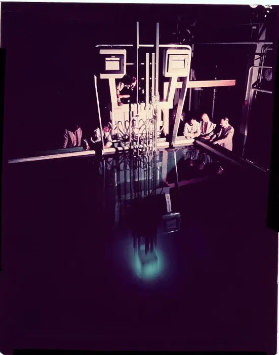 Framed Print : Scientists Watching Test of Atomic Reactor