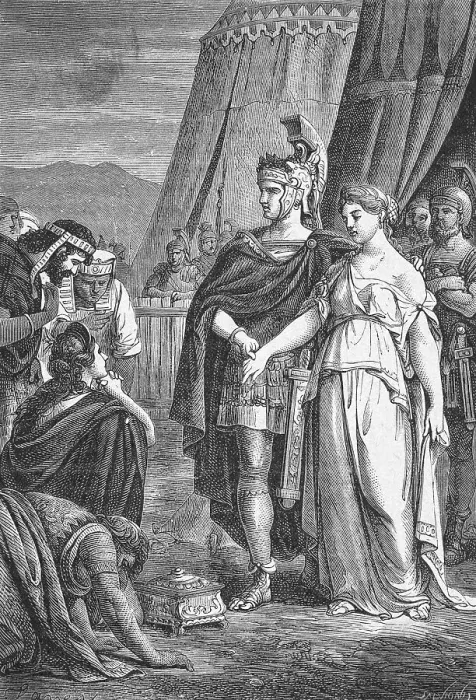 Framed Print : Scipio Receiving Gifts Framed Print : Scipio Receiving Gifts