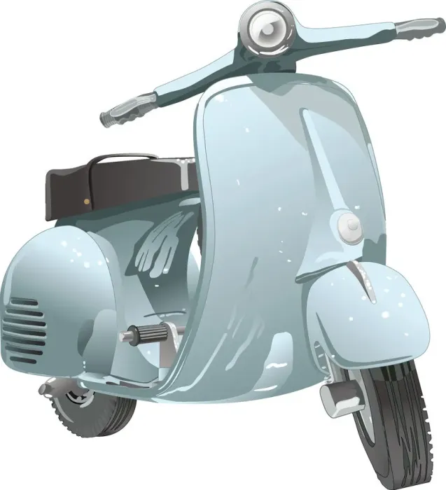 Framed Print : Scooter Ilustration Framed Print : Scooter Ilustration