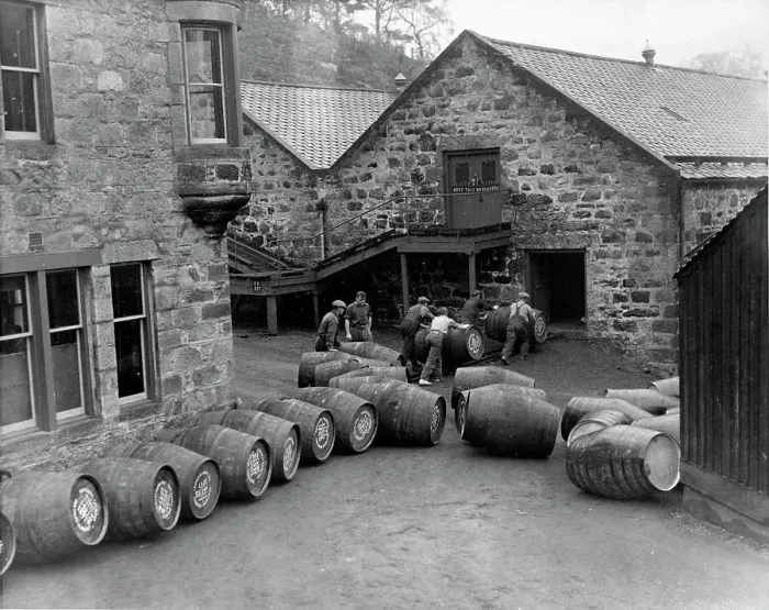 Framed Print : Scotch Whiskey Is Poured Into Casks Framed Print : Scotch Whiskey Is Poured Into Casks